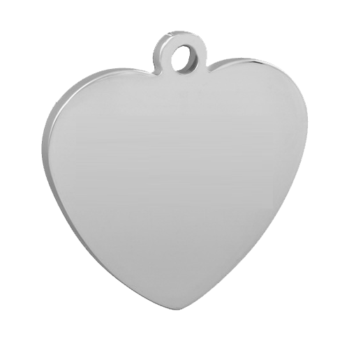 small silverheart pendant