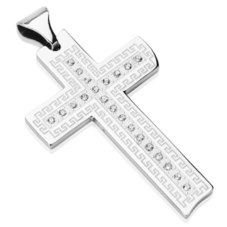 diamon cross pendant